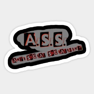 Anti-social socializing 2 Sticker